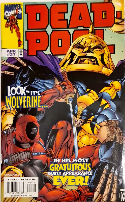 Deadpool #27 (1999) Key Deadpool VS Wolverine Vintage Comic
