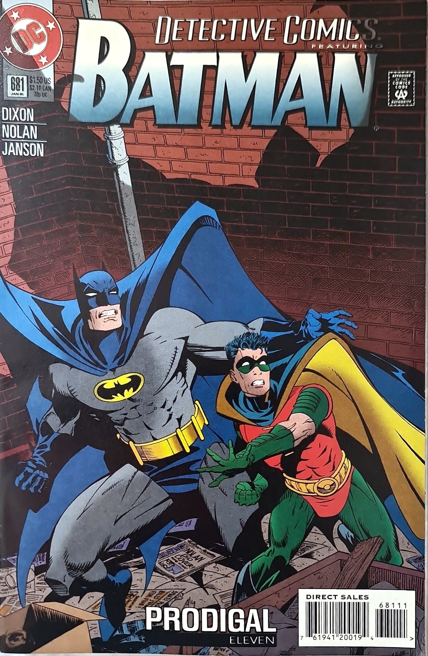 Detective comics #681 (1995) Batman And Robin Comic Book