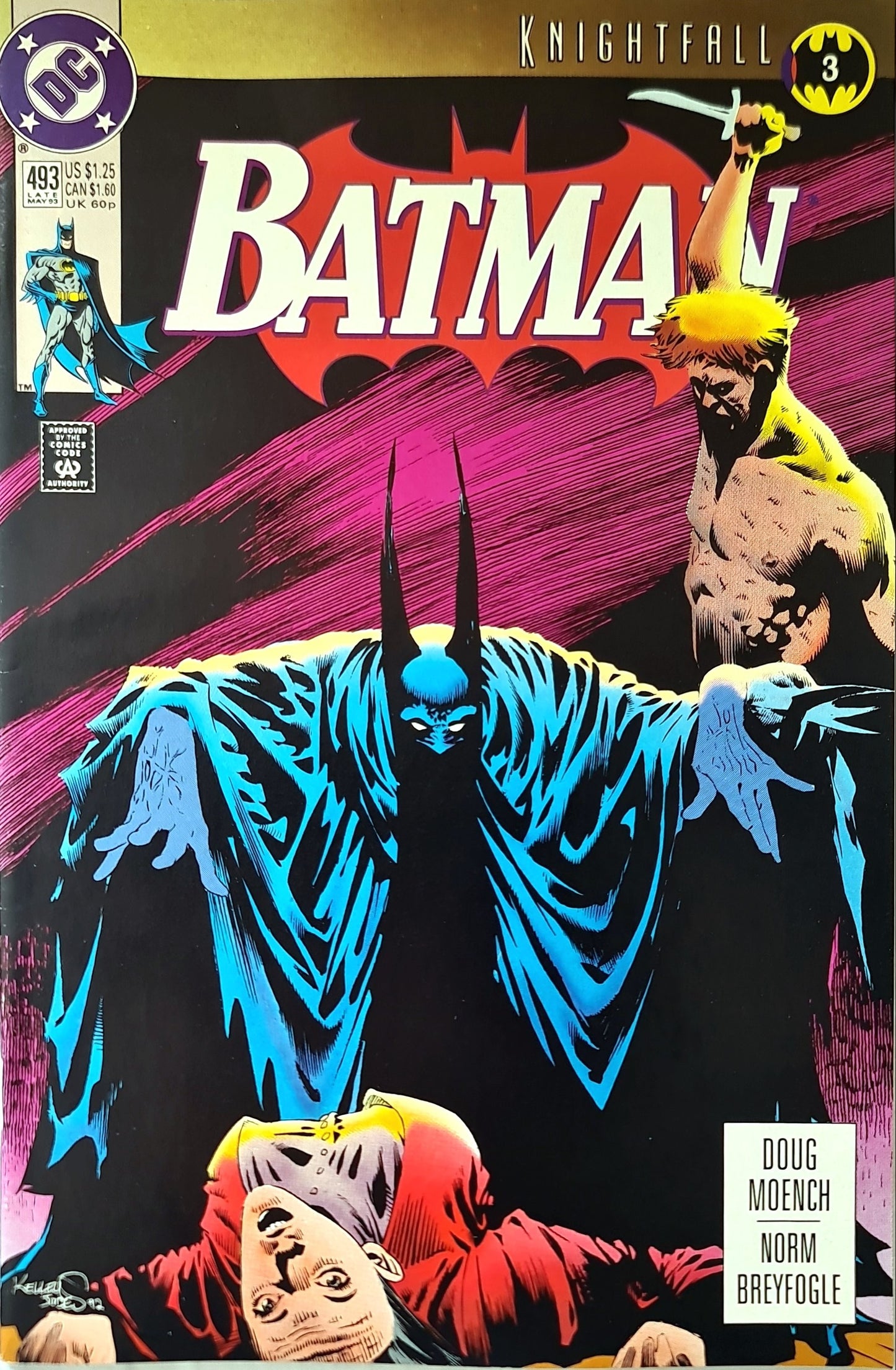 Batman #493 (1993) Vintage Batman Comic
