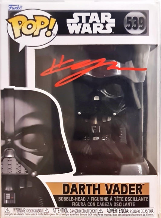 Signed Darth Vader Hayden Christensen Funko W/COA Star Wars Obi Wan Kenobi