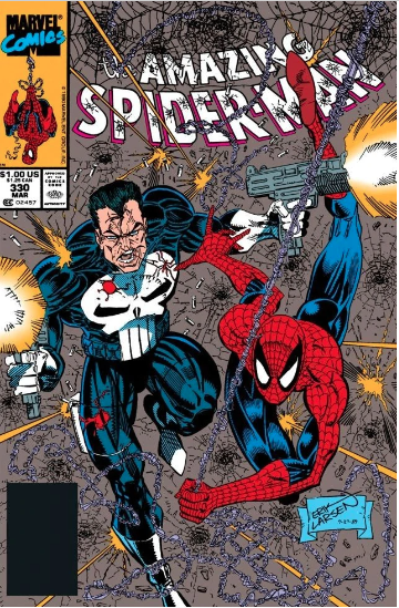 Amazing Spider-Man #330 (1990) Spiderman & The Punisher Comic